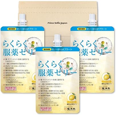 Amazon.co.jp: 龍角散 らくらく服薬ゼリー チアパック レモン味 200g