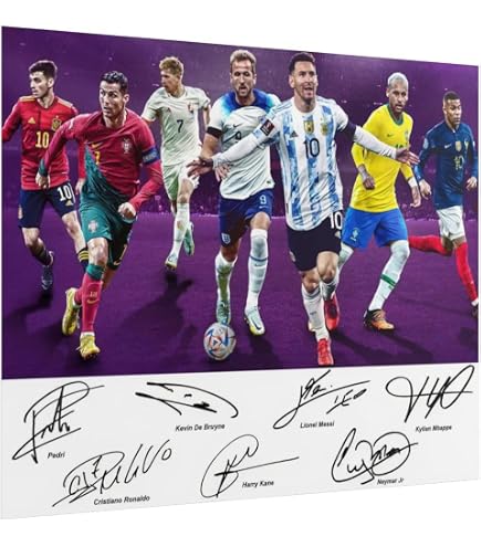 Amazon.co.jp: サッカーレジェンド - フレーム付きスポーツポスター