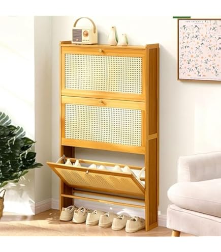 Amazon.co.jp: Yumcute シューズボックス 薄型 スリム 幅70CM 3段 大