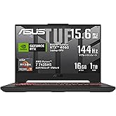 ASUS Gaming Laptop TUF Gaming A15 FA507NVR 15.6 Type RTX 4060 Ryzen 7 7435HS 16GB Memory 1TB SSD 1TB Refresh Rate 144Hz RGB I