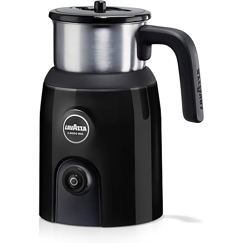 Lavazza, A Modo Mio MilkUp Frother, Electric Milk Frother, Ideal for Cappuccino, Hot Chocolate and Coffee, with Stainless Ste