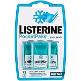 Listerine Pocketpaks Oral Care Strips Cool Mint Value Pack 72