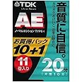 TDK オーディオカセットテープ AE 20分11巻パック [AE-20X11G]