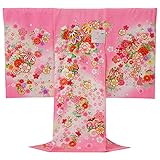 お宮参り 着物 女の子 初着 産着 正絹 毬 花柄 ピンク 女児 祝着 一つ身 着物タウン 3370-00542