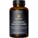 Inessa BIOACTIVE Advanced Multivitamin | Potent, Proven Most Absorbable Form & Optimal Dose CoQ10 100mg, Vitamin D3 2000 IU, 