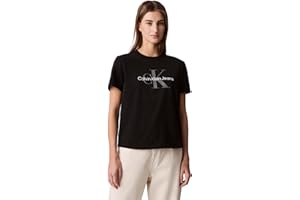 Calvin Klein Women's Monogram Logo Crewneck T-Shirt