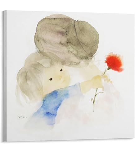 Amazon.co.jp: 色紙絵 少女絵 子ども絵【いわさきちひろの世界】額装品