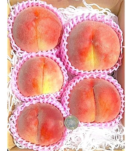 Amazon.co.jp: 温室 桃 約1kg 4～6玉 山梨県産 贈答品 JA全農やまなし