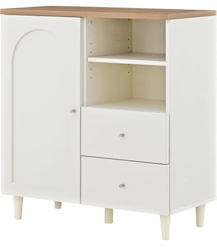 Amazon.co.jp: SESAME キャビネット 北欧 おしゃれ 幅120 ホワイト