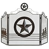 Texas Lone Star暖炉スクリーン