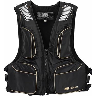 j*a様 道楽 ライフジャケット 黒 フローティングベスト Dowluck ルア j