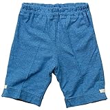 《初夏盛夏対応》(日本製) BO-PEEP(ボーピープ) 天竺後ポケットかもめ刺繍五分丈パンツ 80cm /BL NO.DP-72709