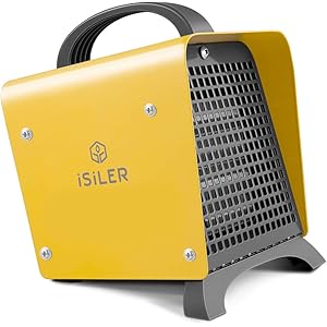 セラミックヒーター iSiLER 電気ファンヒーター 足元 ヒーター 1200W 6畳対応 2秒速暖 PSE認証 過熱保…