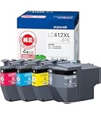 ブラザー純正大容量インク4色パックLC412XL-4PK