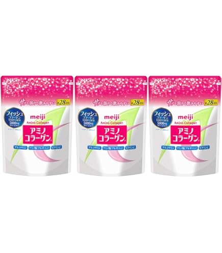 Amazon | 明治アミノコラーゲンプレミアム詰替 粉末 196G【2個セット