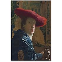 ヨハネス・フェルメール「赤い帽子の女」の鉛筆模写　額付き　箱あり ヨハネス・フェルメール「赤い帽子の女」の鉛筆模写 額付き 箱