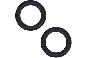 Aicosineg スピーカーエッジ フォームスピーカー オーディオスピーカー 2個入り 外径125mm 内径85mm 5インチ サラウンド アクセサリー サラウンドリング交換 スピーカー修理DIY ブラック