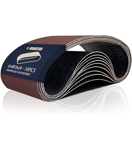 6" X 48" Zirconia Sanding Belts – 4-Pack Assortment (40, 60, 80, 120 Grits) For Metal Grinding & Hard Wood