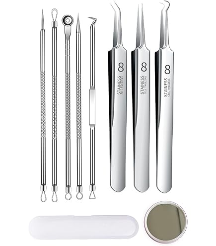 Amazon | Ifukens ピンセット角栓取り豪華8点セット メドプッシャー 