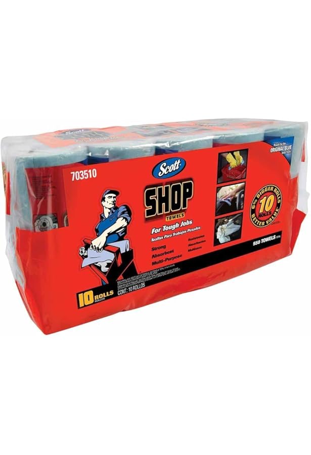 Amazon.co.jp: コストコ スコット ショップタオル ブルー 55枚 x 10