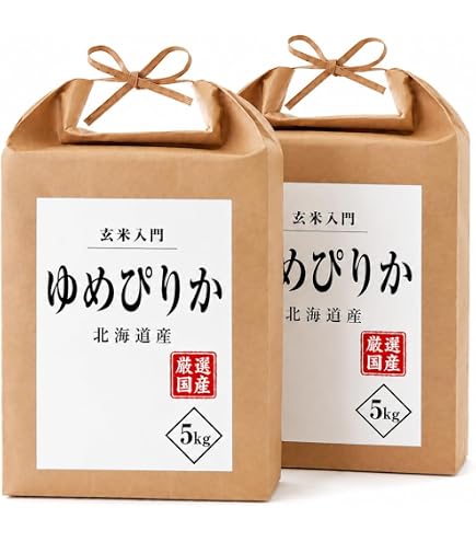 Amazon.co.jp: 特別栽培米 北海道産 ゆめぴりか 10kg 7年産 (紙袋, 七