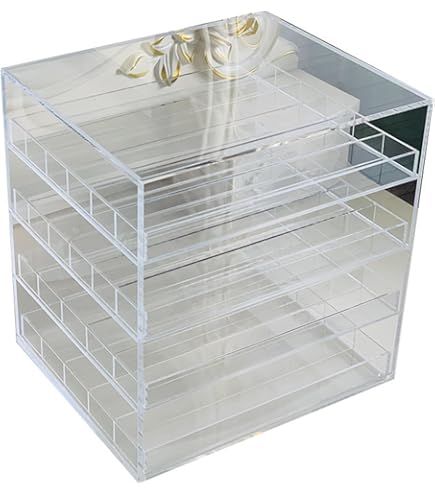 Amazon.co.jp: Xiraivke 化粧品収納キャビネット アクリル引き出し多段