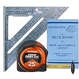 Swanson SW0125G 7 Speed Square & 25' Savage Gripline Tape Measure Kit by Swanson