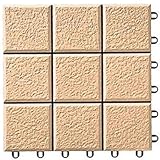 TOTO 屋外用ジョイントタイル バーセア MKシリーズ 10枚セット サンド AP10MK01UFRJ (MK0110) 1色タイプ