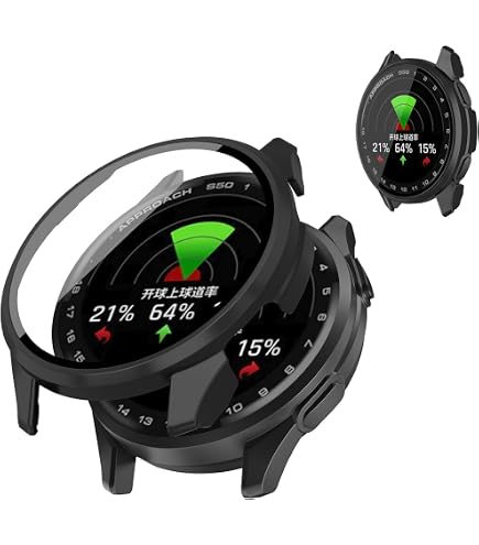 Garmin Approach S50⭐︎20㎜バンド付⭐︎保護フィルム貼付有 Amazon.co.jp: For ガーミン(GARMIN) Approach S50 ケース 保護 ガラス