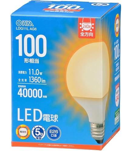 格安　24ヶまとめ売り オーム電機 LED電球 ボール電球100形相当 E26 Amazon.co.jp: オーム電機 LED電球 ボール電球形 E26 100形 電球色 全
