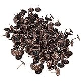 RdExP 11 x 16 mm Upholstery Nails TacksヴィンテージDIY家具装飾菊スタッドピン 200Pcs N28780