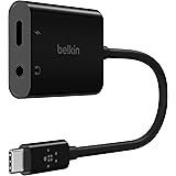Belkin 3.5mmオーディオ + USB-C充電アダプター 60W急速充電 iPhone 15 / iPad Pro / iPad mini / iPad Air / Galaxy / Xperia / Pixel / LG / Huawei 
