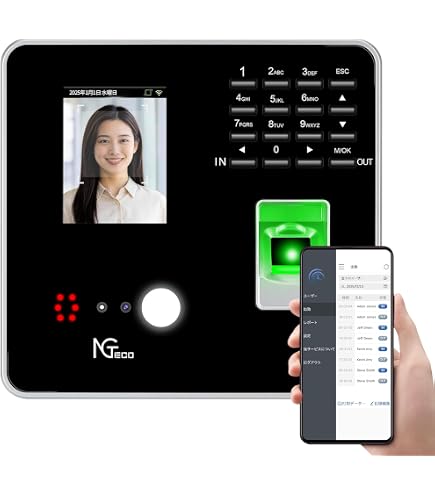 Amazon.co.jp: NGTeco クラウド勤怠管理タイムレコーダー｜カード認証 