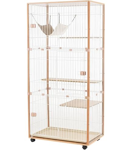 Amazon.co.jp: 廃版 ナチュラルワン 木製ホワイトキャットケージ 