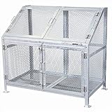 【欠品中　次回8月末入荷予定】グリーンライフ　メッシュゴミ収集庫　KDB-1200N　【ゴミ袋（45L）集積目安　13袋、世帯数目安　7世帯】　【ゴミ収集庫】
