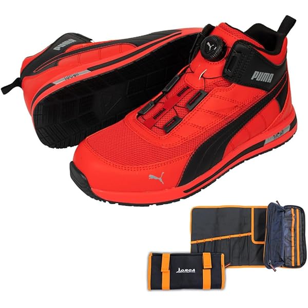 プーマ安全靴#64.405 28.0cmグライド・レッド・ロー PUMA 安全靴 64.405.0 GLIDE Red Low グライド・レッド・ロー 新