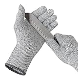 Leeko 軍手 防刃手袋 防刃グローブ 作業グローブ 切れない手袋 料理用 園芸 DIY 耐切創手袋 カットレベル5 (Mサイズ)