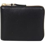 COMME des GARCONS CLASSIC WALLET コムデギャルソン 財布 二つ折り ラウンドファスナー 本革 ブラック 黒 SA7100 [並行輸入品]