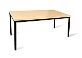 A AIRLLEN 法人向け 6-8人掛け ミーティングテーブル 180x90CM 組み立て簡単 高さ調整脚 C-Table90180NA