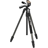 SLIK カーボン三脚 ライトカーボン E73 3段 ナットロック式 25mmパイプ径 3ウェイ雲台 クイックシュー式 108338