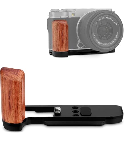Amazon | FUJIFILM X-M5 XM5 専用 カメラウッドグリップ 高級檀木材