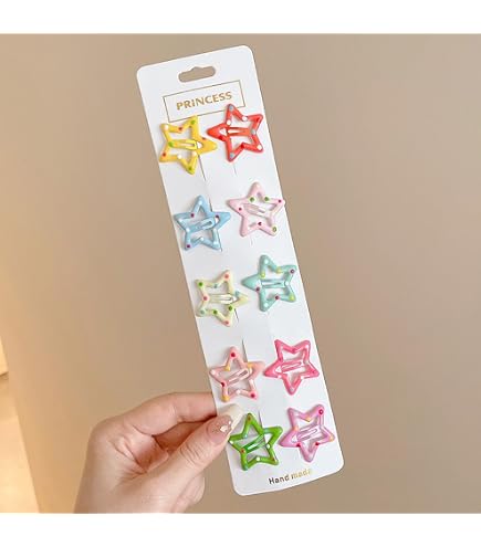 Amazon.co.jp: 星モチーフヘアクリップ・星・スター 赤ちゃん・ヘア