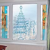 クリスマスツリー雪だるま雪片雪子供部屋子供スタイリッシュな壁アートステッカーデカールg8893