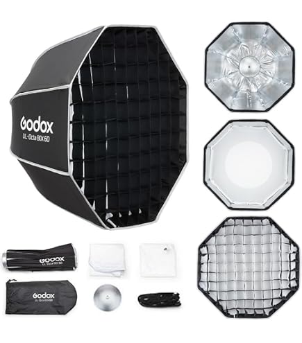 Amazon | Godox EazyFlow Octa 60cm ソフトボックス、グリッド付き