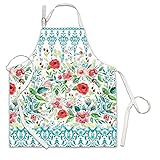 Michel Design Worksコットンシェフエプロン、Wild Berry Blossom