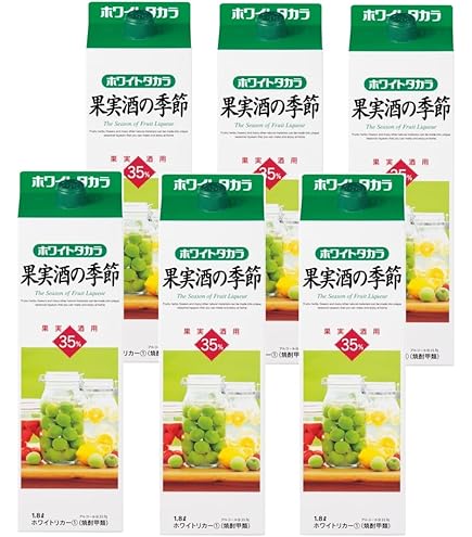 Amazon.co.jp: タカラ ホワイトタカラ果実酒の季節35度1.8Lパック