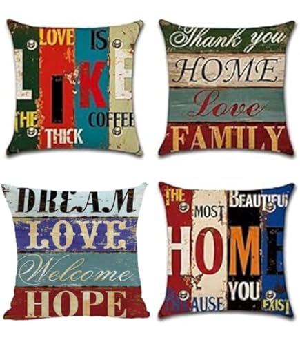 香港　クッションカバー　4枚セット 香港 クッションカバー 4枚セット