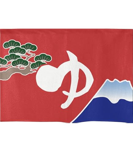 Amazon.co.jp: 昭和レトロ銭湯のれん牛乳石鹸秋の紅葉富士山柚子風呂