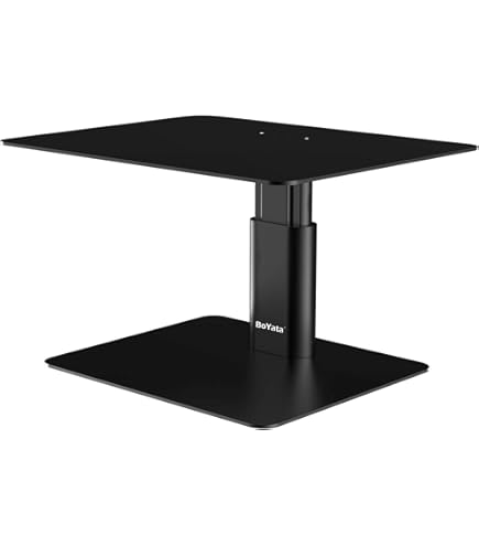Twelve South HiRise Pro Monitorstandaard voor iMac/beeldschermen, in hoogte verstelbare beeldschermstandaard met opbergruimte, dubbelzijdige voorkant en lederen inleg