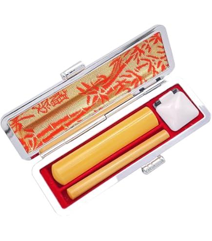 Amazon.co.jp: 【認印+訂正印セット 印鑑ケース付き】銀行印 認印 訂正